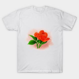 Rose flower in watercolor T-Shirt